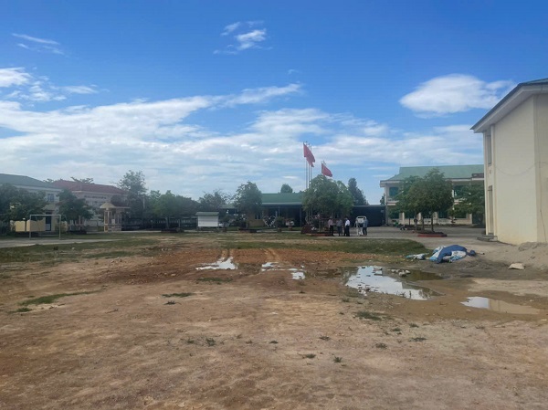 Khảo sát 3 sân bóng cho 3 trường học tại huyện Đô Lương và Thanh Chương, tỉnh Nghệ An